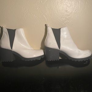 White Chunky Boots